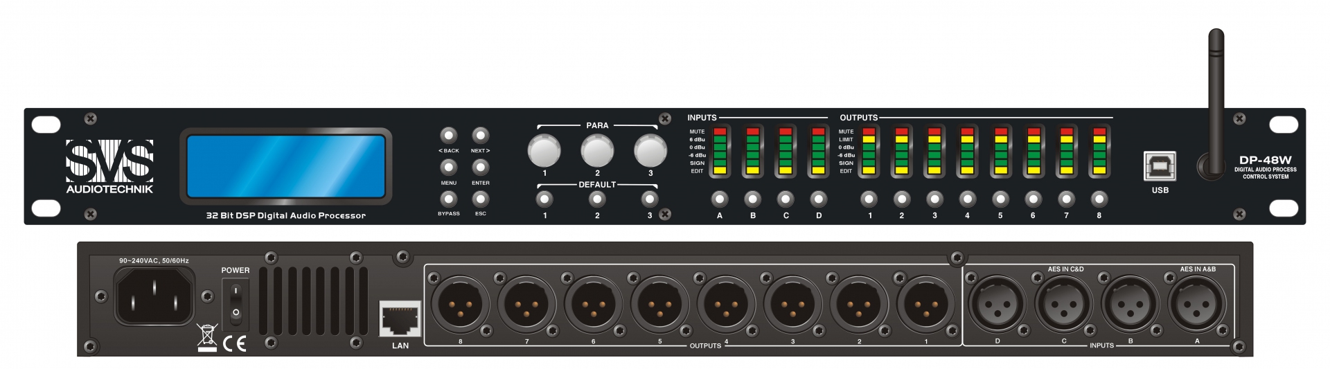 SVS Audiotechnik DP-48W Цифровой процессор: 4 входа 8 выходов в Бакале